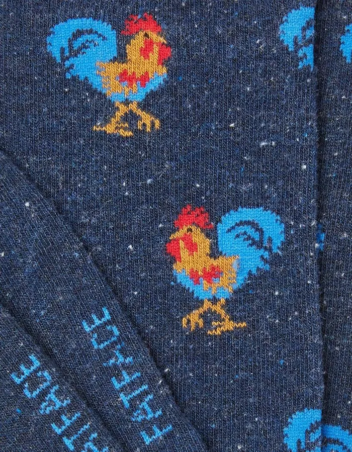 1 Pack Rooster Socks Navy Men FatFace Socks and Underwear