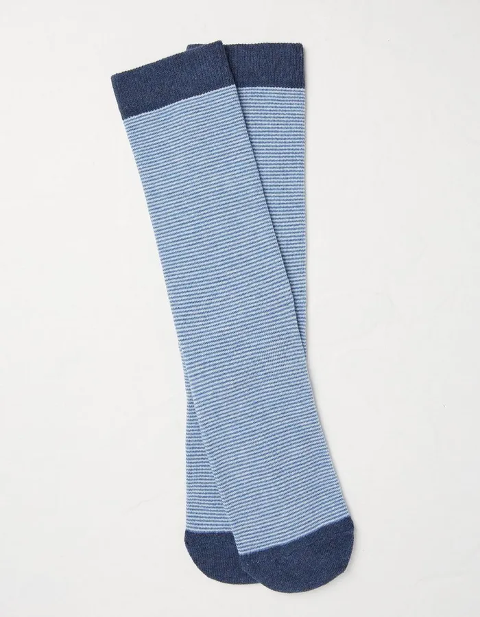 1 Pack Sealife Stripe Socks Light Blue Marl Men FatFace Socks and Underwear
