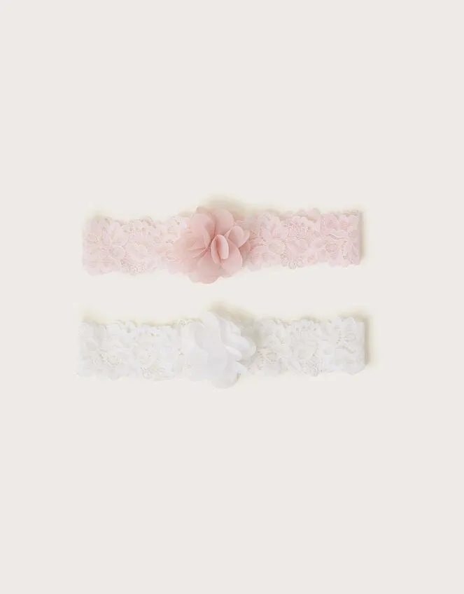 2Pack Baby Lace Flower Bandos Children Monsoon Girls039 Hair Accessories