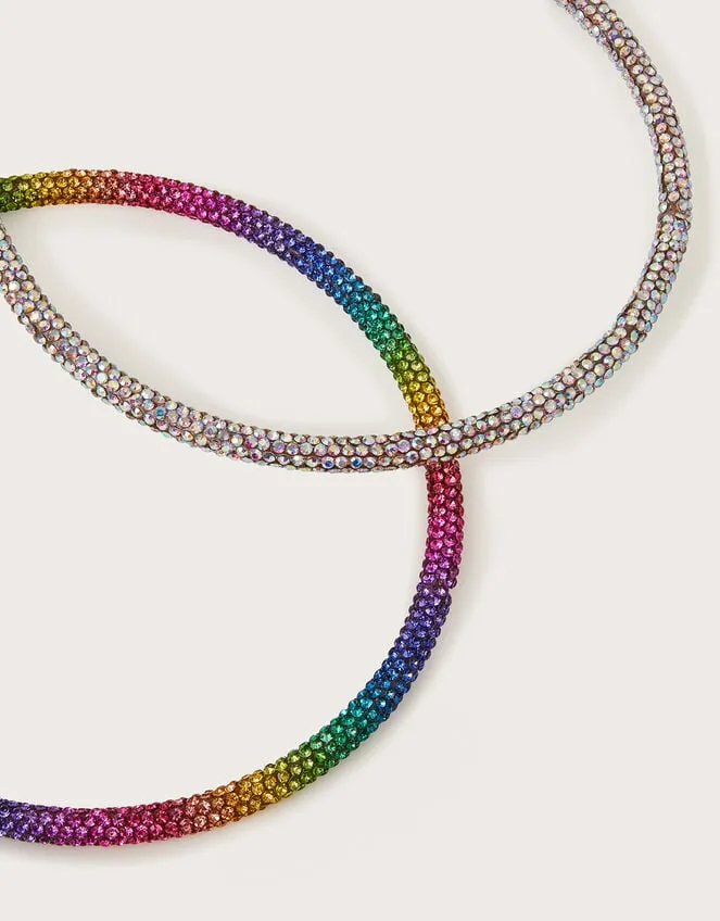 2Pack Rainbow Dazzle Headbands Children Monsoon Girls039 Hair Accessories