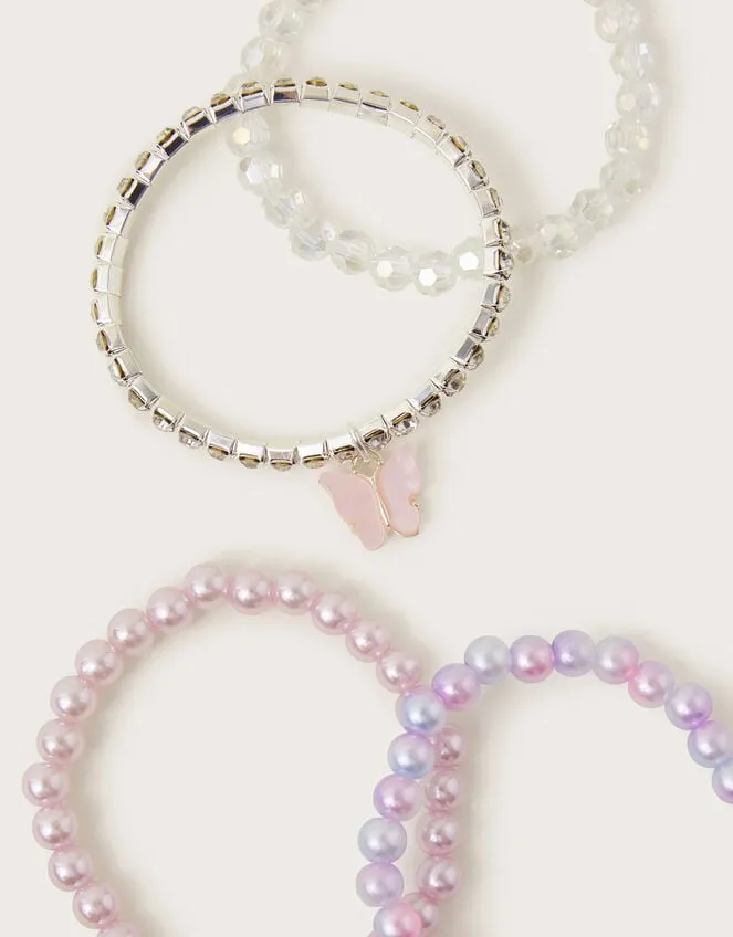 4Pack Beaded Bracelets Children Monsoon Girls039 Jewellery
