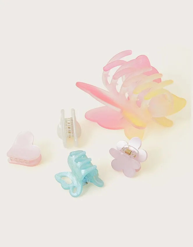 5Pack Dreamy Butterfly Claw Clips Children Monsoon Girls039 Hair Accessories