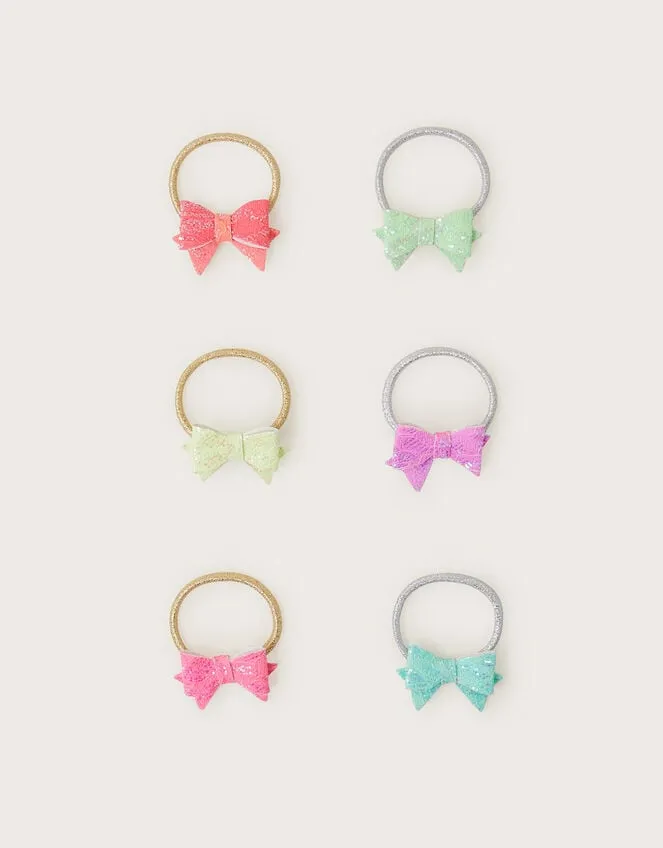 6Pack Bright Bow Hairbands Children Monsoon Girls039 Hair Accessories