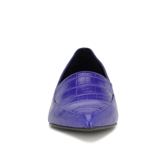 Abay Smoking Flats Purple Women Nine West Flats and Loafers