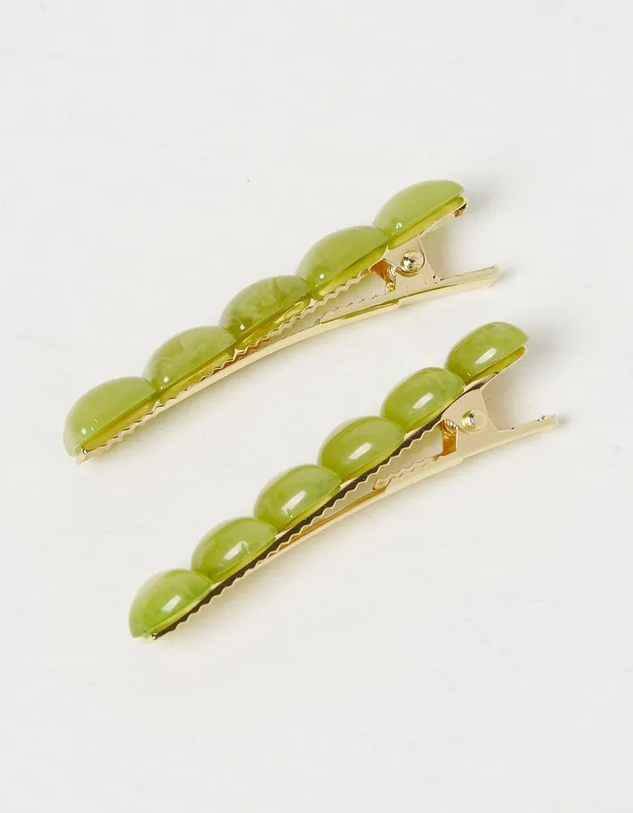 Abstract Resin Slides Multi Women FatFace Hair Accessories