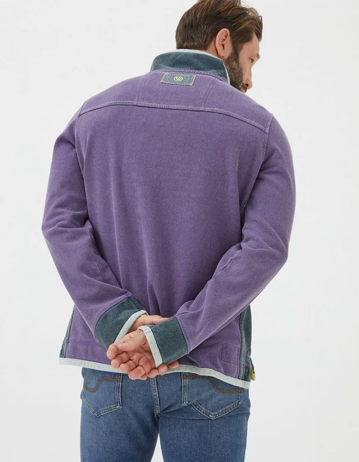 Airlie Pocket Sweatshirt Purple Men FatFace Sweatshirts and Hoodies