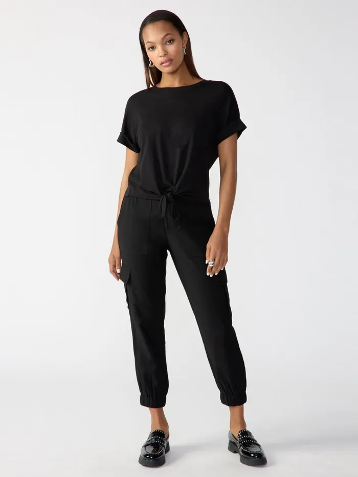 All Day Tie Tee Black Women Sanctuary Clothing Tees and Tops All Day Tie Tee Black Women Sanctuary Clothing Tees and Tops