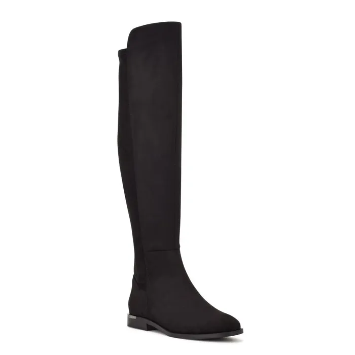 Allair Wide Calf Over The Knee Boots Black Women Nine West Boots and Booties