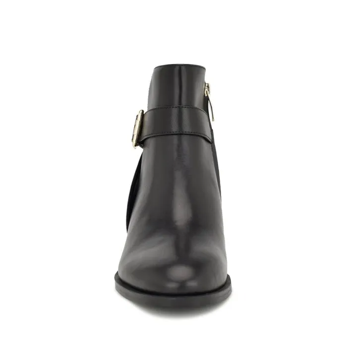Alleva Casual Booties Black Leather Women Nine West Boots and Booties