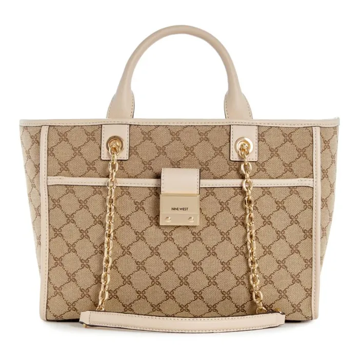 Allington Small Tote Mocha Logobeige WomenMen Nine West Satchels and Shoulder Bags Allington Small Tote Mocha Logobeige WomenMen Nine West Satchels and Shoulder Bags