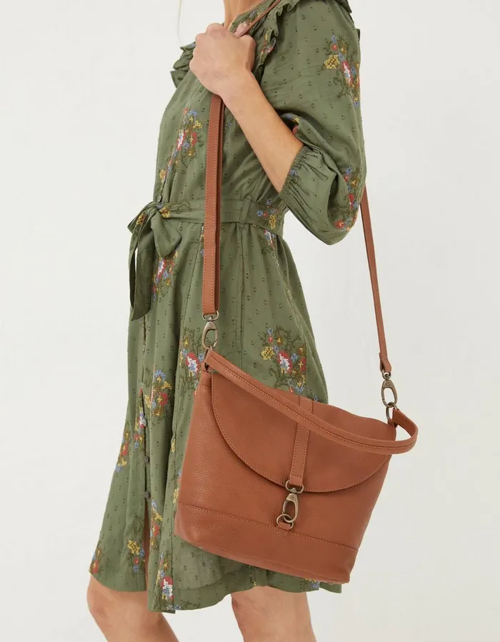 Amberly Shoulder Bag Tan Women FatFace Bags and Purses