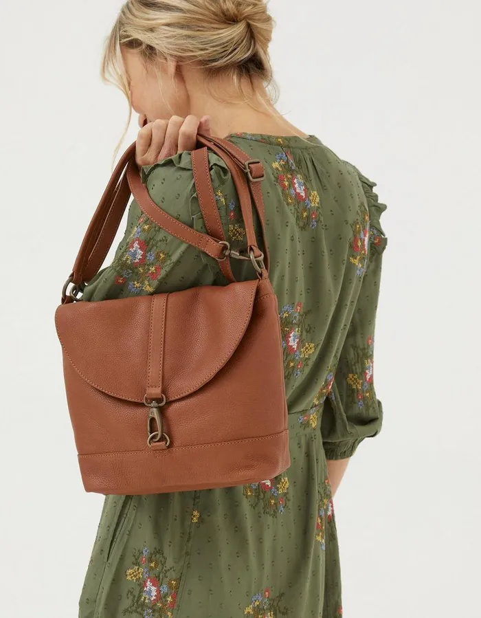 Amberly Shoulder Bag Tan Women FatFace Bags and Purses