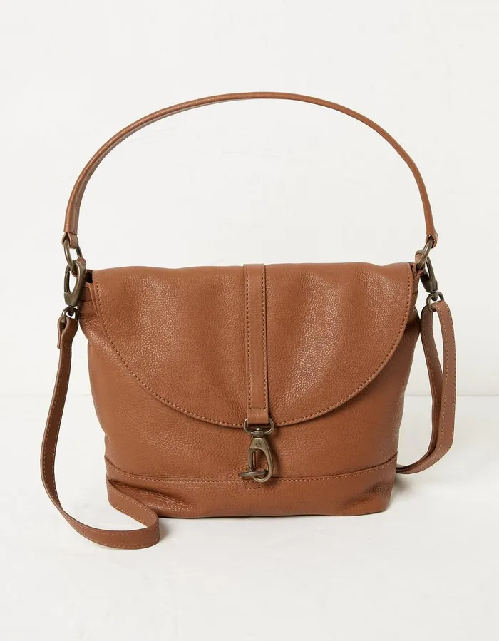 Amberly Shoulder Bag Tan Women FatFace Bags and Purses