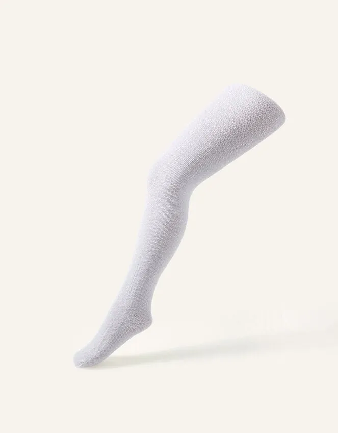 Annette Sparkle Tights White Children Monsoon Girls039 Tights and Socks