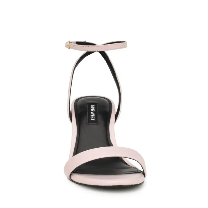 Anny Ankle Strap Heeled Sandals Baby Pink Women Nine West Heels