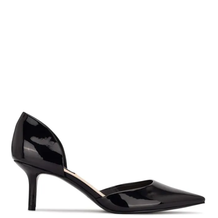 Arive Pointy Toe Pumps Black Patent Women Nine West Heels