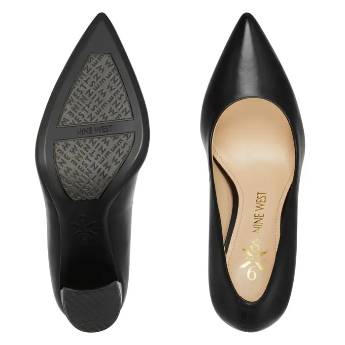 Astoria 92159 Pumps Black Leather Women Nine West Heels
