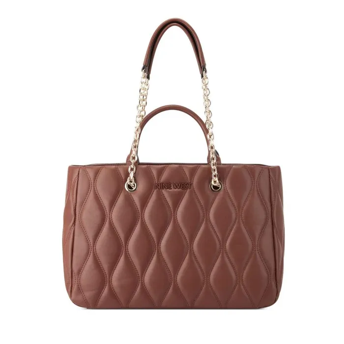 Aurelie Jet Set Carryall Mahogany WomenMen Nine West Totes and Backpacks