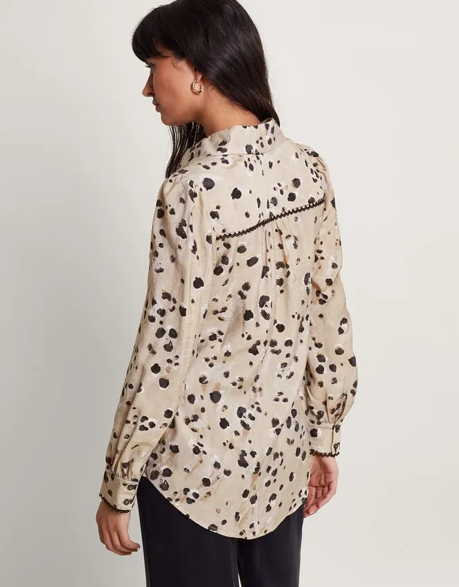 Ava Animal Blouse Natural Women Monsoon Tops and Blouses