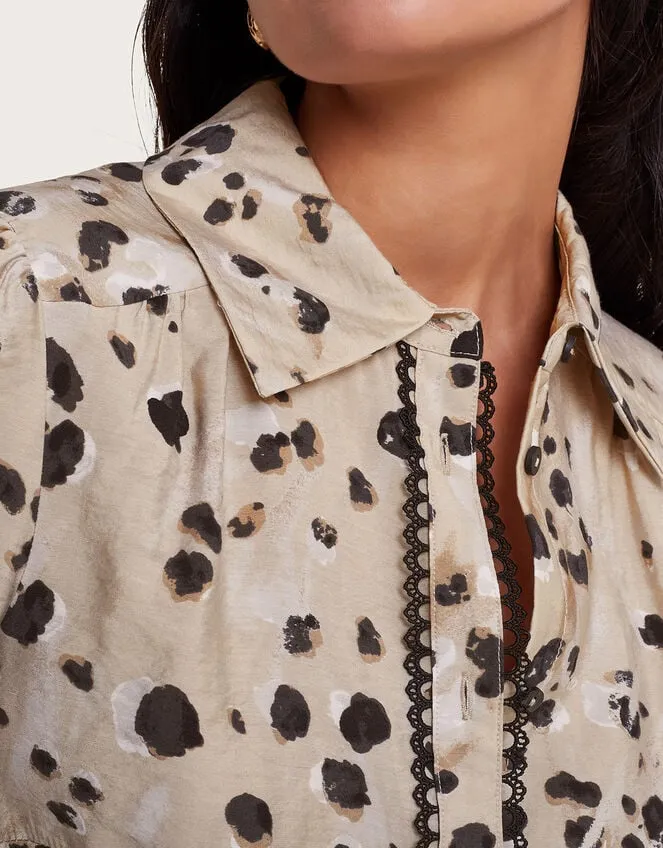 Ava Animal Blouse Natural Women Monsoon Tops and Blouses