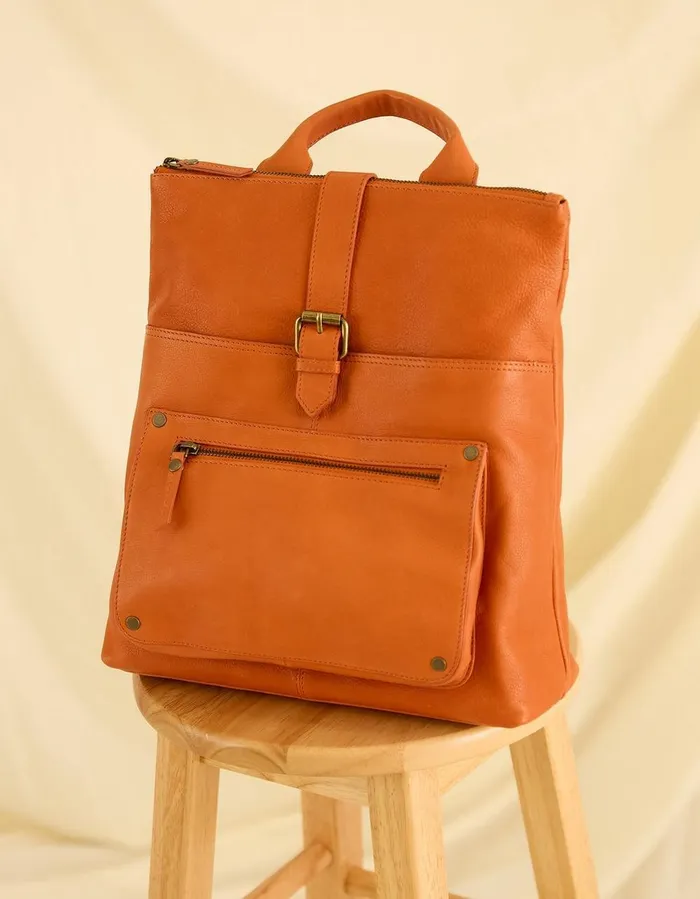 Ava Backpack Orange Women FatFace Bags and Purses