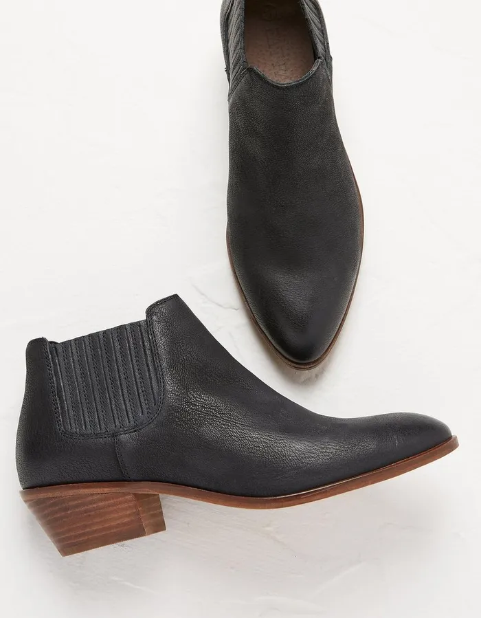 Ava Western Ankle Boot Black Women FatFace Boots