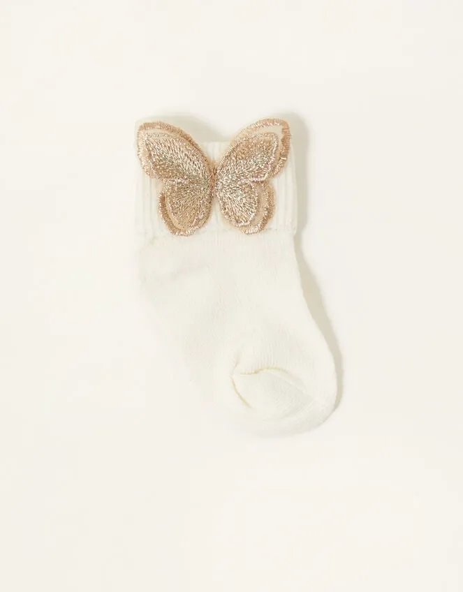 Baby Butterfly Socks Gold Children Monsoon Girls039 Tights and Socks
