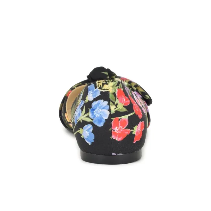Bannie D039Orsay Flats Black Floral Women Nine West Ballets
