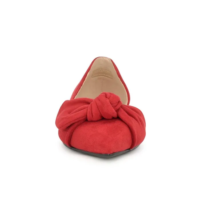 Bannie D039Orsay Flats Red Suede Women Nine West Flats and Loafers