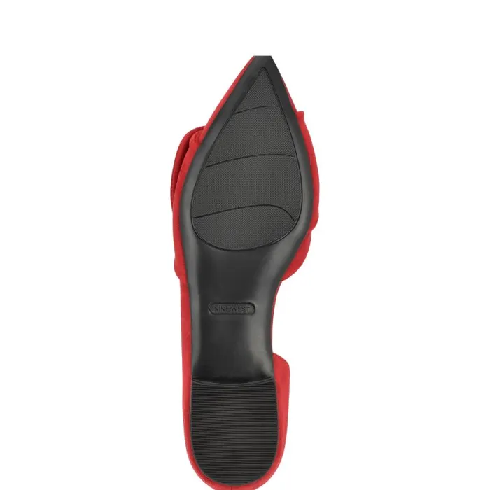 Bannie D039Orsay Flats Red Suede Women Nine West Flats and Loafers