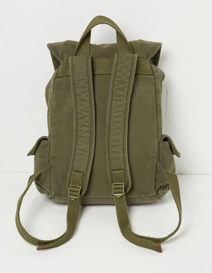 Barton Canvas Dispatch Rucksack Khaki Green Men FatFace Bags and Wallets