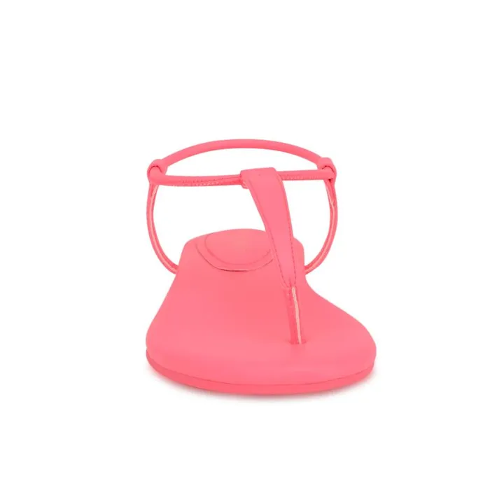 Bassie Flat Sandals Pink Women Nine West Sandals