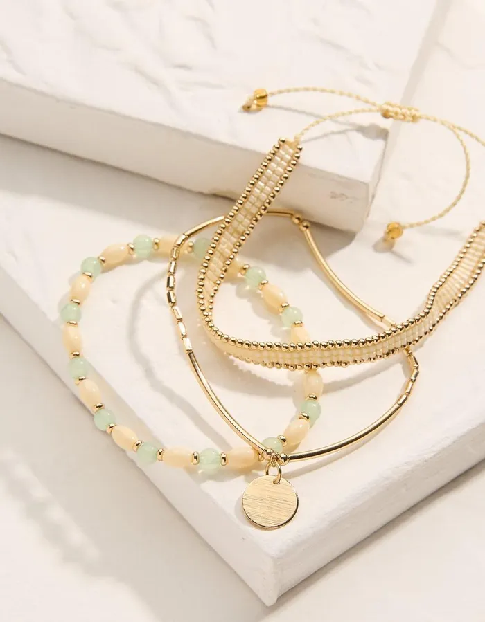 Beaded Adjustable Bracelet Multi Women FatFace Jewellery