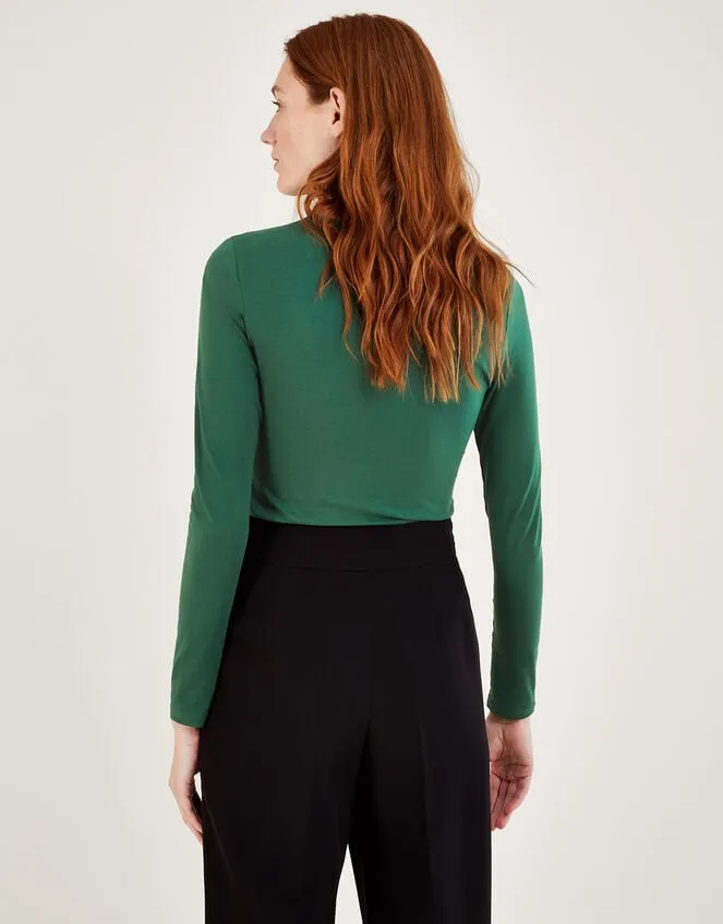 Beaded CutOut Detail Jersey Top Green Women Monsoon Tops and Blouses