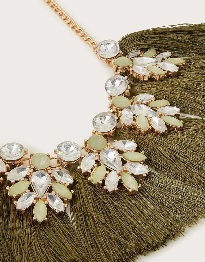Beaded Fringe Necklace Women Monsoon Jewellery and Hair