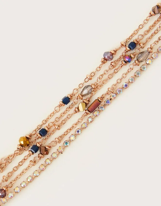 Beaded Multi Row Bracelet Women Monsoon Jewellery and Hair