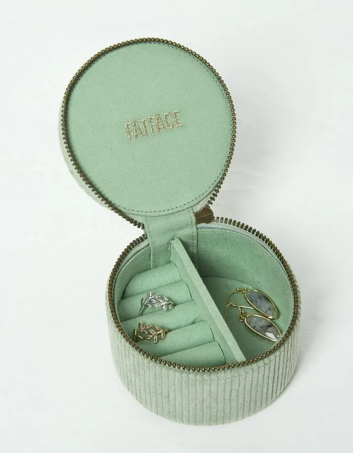 Bee Travel Jewellery Box Light Green Women FatFace Jewellery