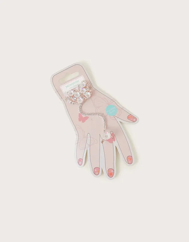 Bloom Butterfly Linked Bracelet And Ring Set Children Monsoon Girls039 Jewellery
