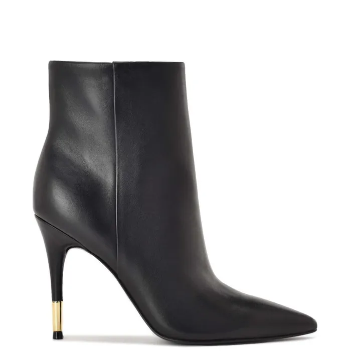 Bolana Dress Booties Black Leather Women Nine West Boots and Booties