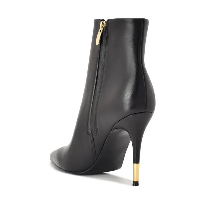 Bolana Dress Booties Black Leather Women Nine West Boots and Booties