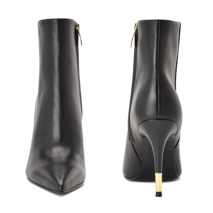 Bolana Dress Booties Black Leather Women Nine West Boots and Booties