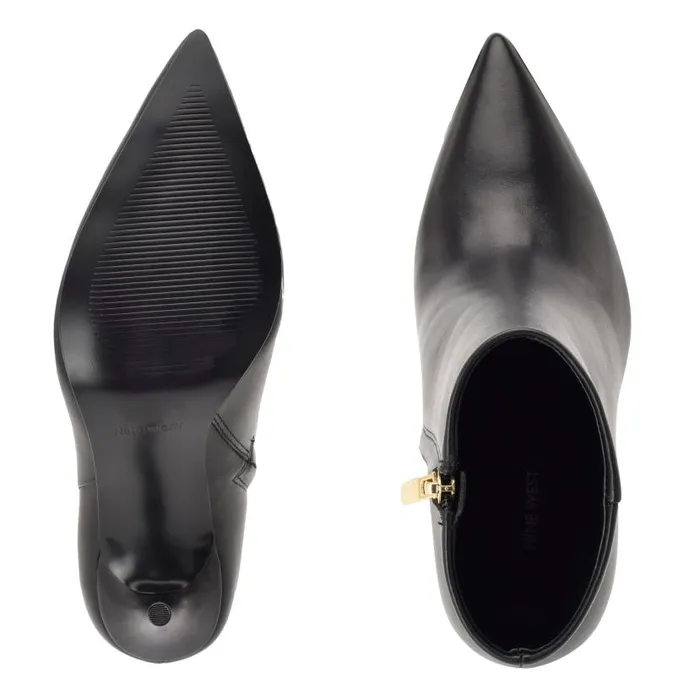 Bolana Dress Booties Black Leather Women Nine West Boots and Booties