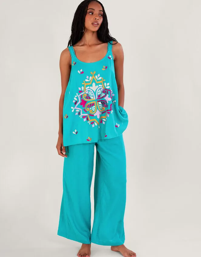 Bonita Embroidered Cami Blue Women Monsoon Tops and Blouses