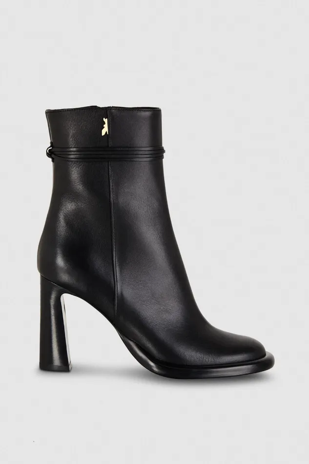 Boots Women Patrizia Pepe ZipUp Leather Ankle Boots Nero