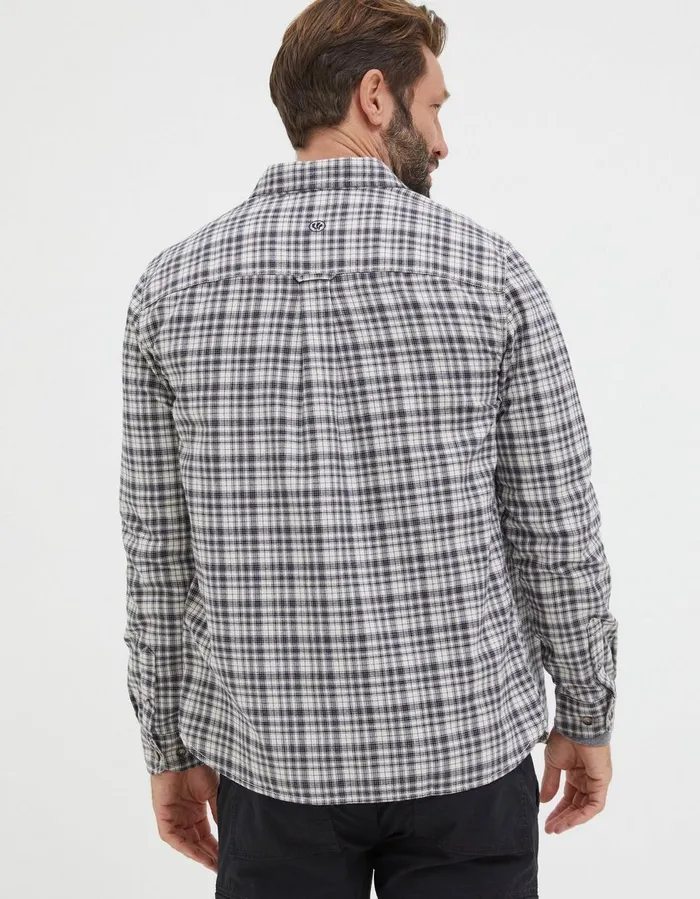 Bowes Check Shirt Black Men FatFace Shirts