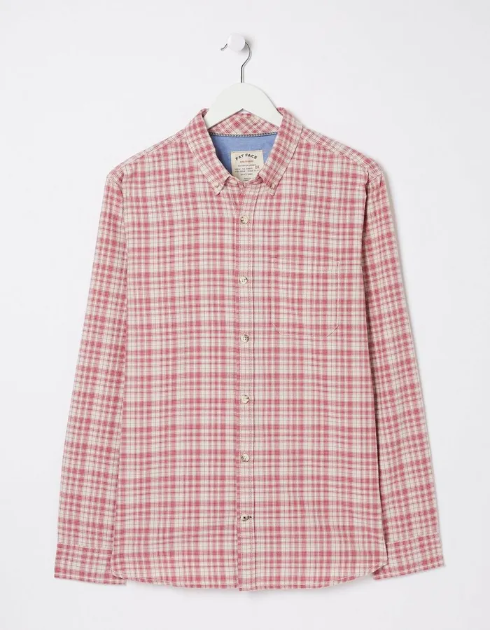 Bowes Check Shirt Rose Pink Men FatFace Shirts