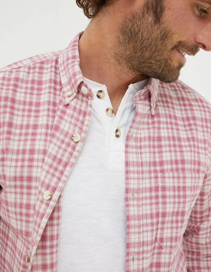 Bowes Check Shirt Rose Pink Men FatFace Shirts