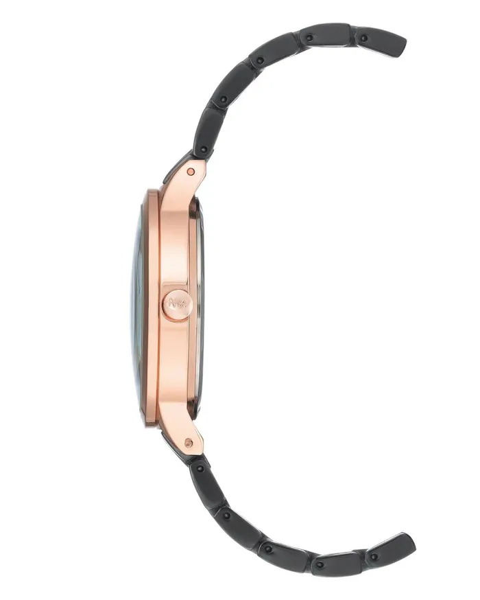 Bracelet Watch With Contrasting Case Gunmetal Grey WomenMen Nine West Watches Bracelet Watch With Contrasting Case Gunmetal Grey WomenMen Nine West Watches