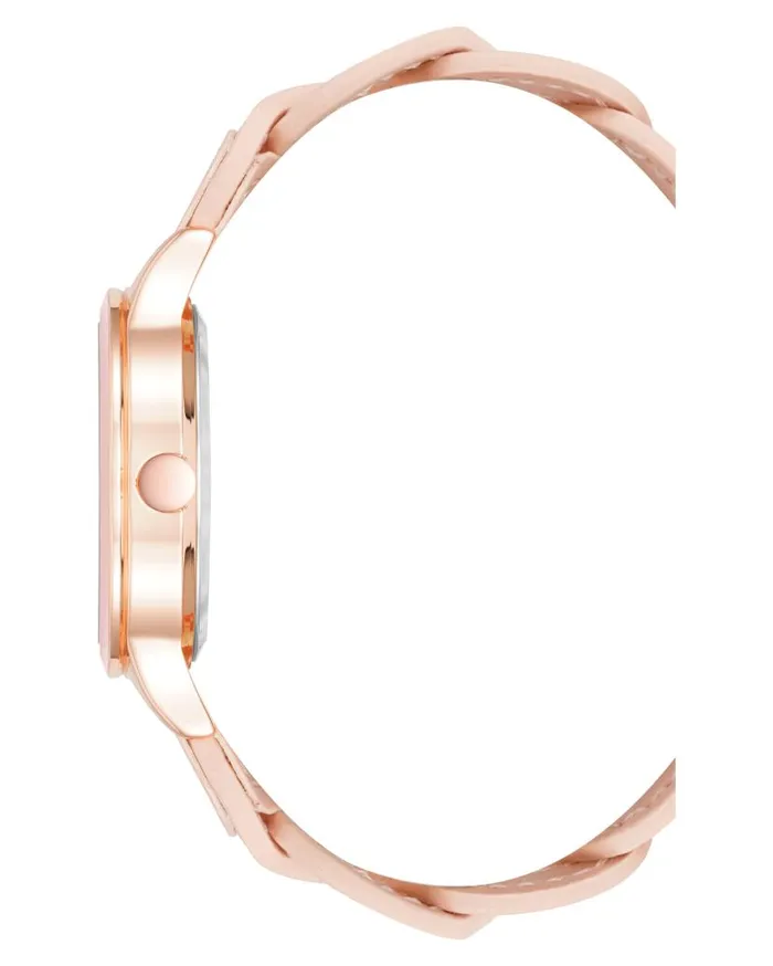 Braid Patterned Strap Watch Pink WomenMen Nine West Watches