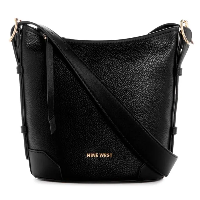 Brooklyn Crossbody Bucket Black WomenMen Nine West New Handbags